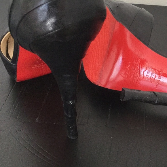 Christian Louboutin black armadillo heels - Picture 3 of 4